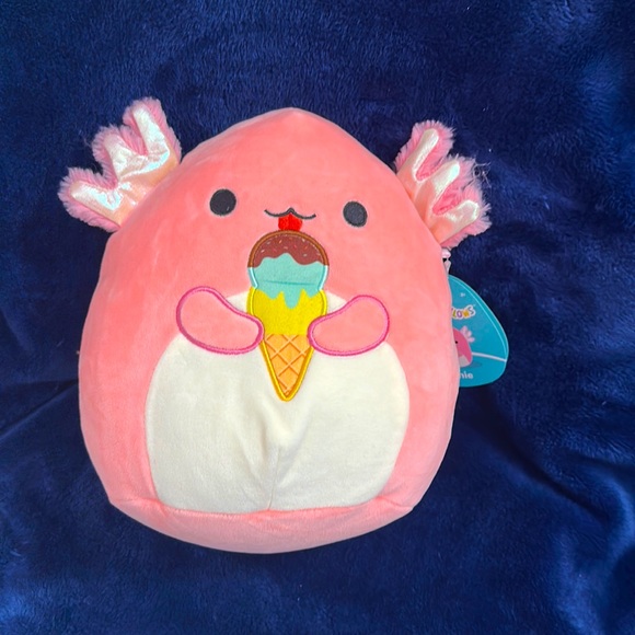 Squishmallows Other Nwt 8 Archie The Axoltl Eating Ice Cream Cone